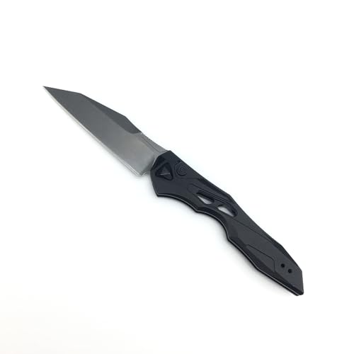 HUAAO Assisted Opening Knife, Pocket Knife with 3.4’’ 8Cr13Mov Steel Blade Aluminum Handle, EDC Camping Folding Knife with Clip for Hunting Fishing