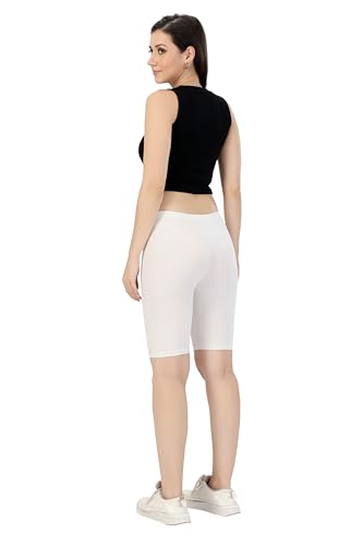Image of TRASA Women's Cotton Fashion Biker Workout Cycling Shorts, Avialable Sizes: S,M,L,XL,2XL,3XL