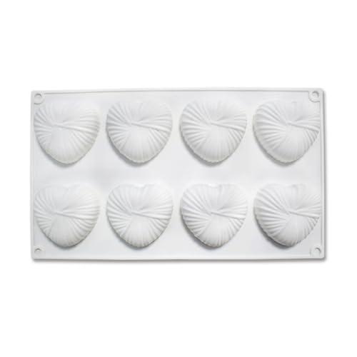 mostsom Silicone Heart Silicone Chocolate Mold DIY Cake Accessories Molds Kitchen Ice Cubes Biscuit Pastry Manual Baking Mould (Heart E_11.8X6.84X0.84 inch)