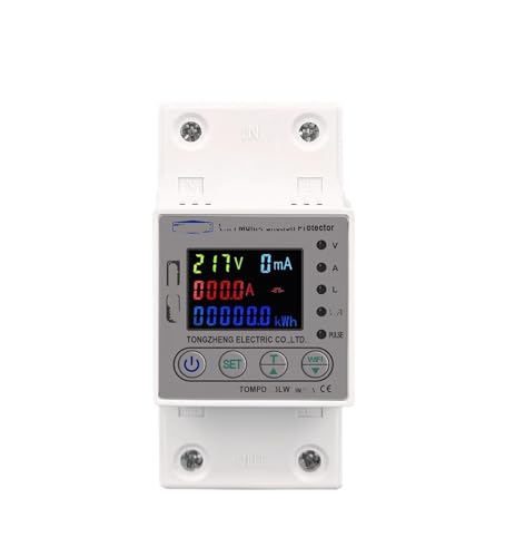 Compteur d'énergie électrique 80A minuterie et courant de tension