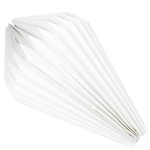 Image of Beaupretty Paper Lamp Shade Hanging Light Fixture Origami Lamp Shade Hanging Light Fixture Pleat Decorative Lampshade Lantern Lamps Covers for Home Hotel