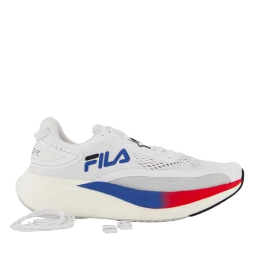 Tênis Fila Racer T2 Xtreme Branco Azul e Vermelho - Masculino - 40 - Branco
