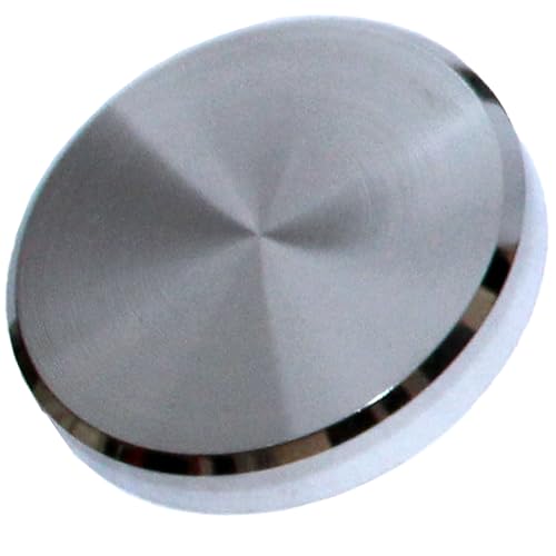 Image of RiseOm Brass Round Mirror Cap /Screws Cap Cover /Nails Decorative /Mirror Nail Decorative Cover (Pack of 40, 16mm-Chrome)