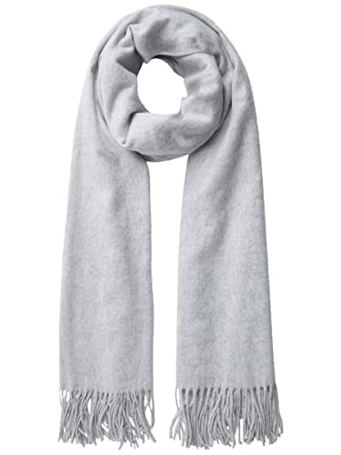 PIECES Damen Pcjira Scarf Noos Schal, Light Grey Melange, Einheitsgröße