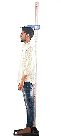HOSPIGUARD Height Measuring Scale Stand - Stadiometer - Precision Model- Manual and Portable measuring tool Suitable for Adults and Children