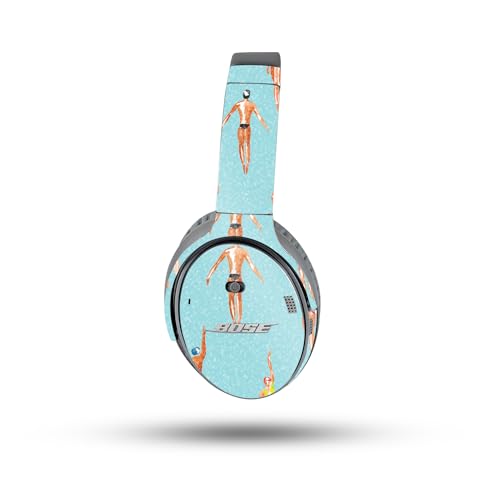 Image of MightySkins Glossy Glitter Skin Compatible with Bose QuietComfort 35 II Headphones - Upstream | Protective, Durable High-Gloss Glitter Finish | Easy to Apply, Remove, and Change Styles
