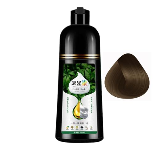 GkgWuxf Tinte de pelo de espuma | Producto para teñir el cabello gris 500ml | Producto de tinte de espuma para mujeres hombres viajeros ocupados salón de casa