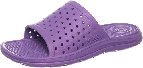totes Unisex-Child Everywear Lightweight Waterproof Contoured Ara Vented Slide Sandals, Paisley, 1-13 Little Kid US by totes - Used condition - US$10.65
