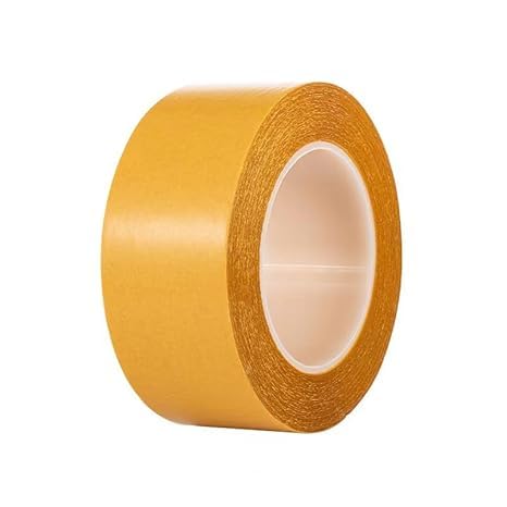 Image of Clear Double Sided Tape Heavy Duty,1.5Inchx33FT,Glass Fiber mesh, Super Sticky Transparent Tape, Can be Used to Secure Carpets or Hang Artwork on Walls.