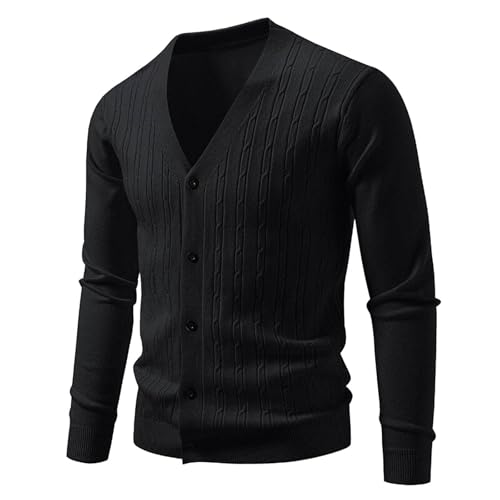 Aniywn Mens Cardigan Sweater Lightweight Long Sleeve V-Neck Sweaters Slim Fit Casual Buttons Down Knitted Cardigan Sweaters