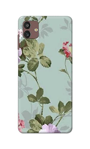 Image of Printed Hard Back Cover Case for Samsung Galaxy M13 5G Back Cover (Floral Painting) -702