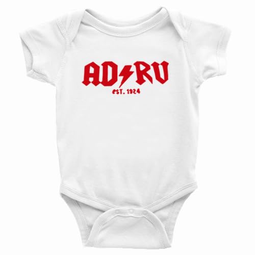 Body de Bebé Rayo Vallecano ADRV, Algodón, Blanco, Estampado Rojo (Manga Larga, Blanco, 6-9 meses)
