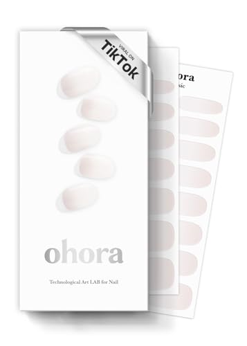 ohora Semi Cured Gel Nail Strips (N Veil) - White, Ombre, Works w...