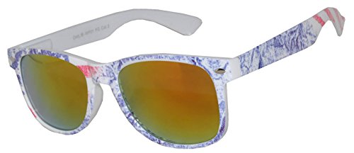 Image of OWL Classic American Flag Sunglasses USA Patriot Colored Lens 4th of July