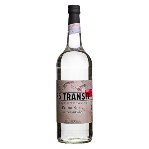 Prima Sprit 96,4 | 1 Liter | Neutralalkohol | Ansatzalkohol (neutraler Geschmack) für Eierlikör, Liköre, Gin, Tinkturen | Schwechower Brennerei (1229)