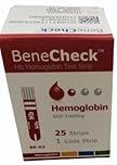 Uni Hemoglobin Strips ONLY x 25. Will only work with the Benecheck Uni Meter
