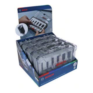 Preisvergleich Produktbild Bosch Display, 4 x 6-teiliges Nutfräser-Set