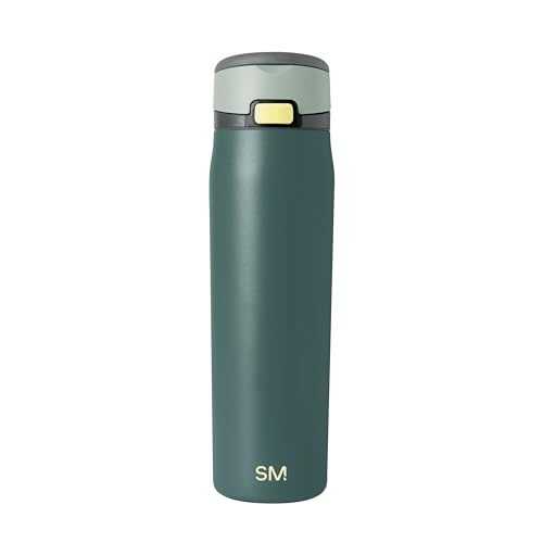 Simple Modern Mesa Loop Water Bottle with Straw | 24oz Cup Holder Friendly Insulated Stainless Steel Bottles for Travel, Sports and School | Steel Harbor