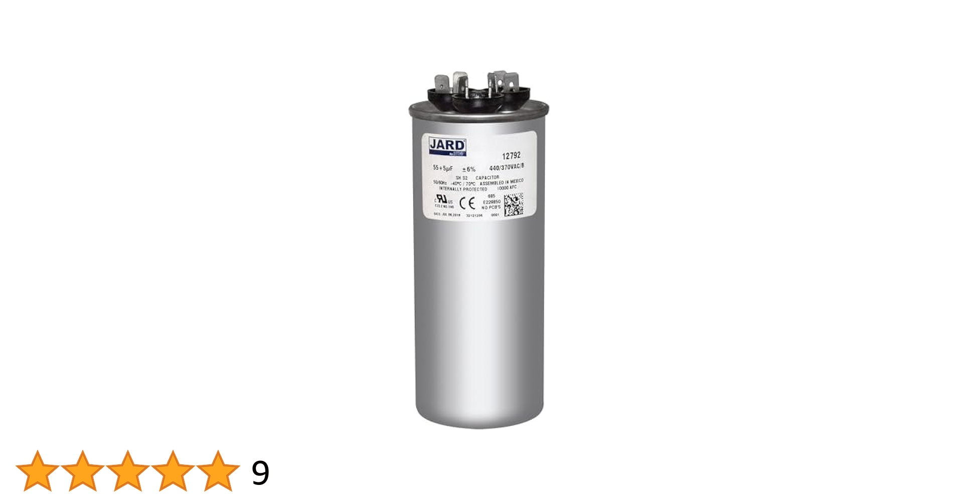 55 + 5 uF MFD x 440 VAC 12792 - Replaces GE Genteq Dual