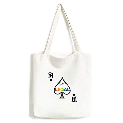 LGBT Sac à main arc-en-ciel Keep Calm lavable en toile pour le quotidien