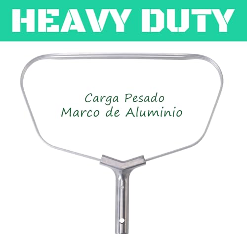 Miniatura 5 de Dabovin Malla Ultra Fina Red Para Piscina, Carga Pesado Recogehojas De Piscina Con Marco De Aluminio, Cesta De Nailon Resistente Al Desgarro Para Recoger Lodo, Pool Rake Skimmer Net