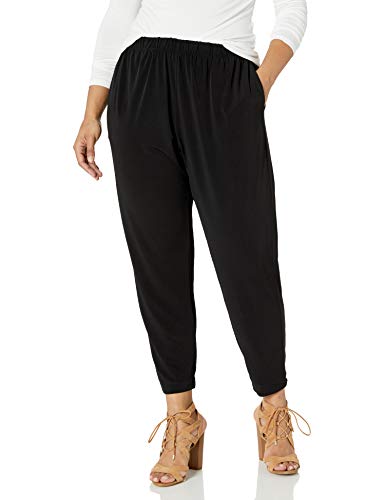 RACHEL Rachel Roy Women's Plus Size Pull On Jogger Pant, Black, 1X