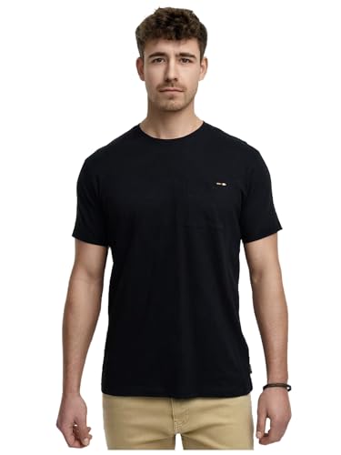 T-Shirt Manches Courtes Noir Indicode INAndorra Idéal pour un Style Casual Chic