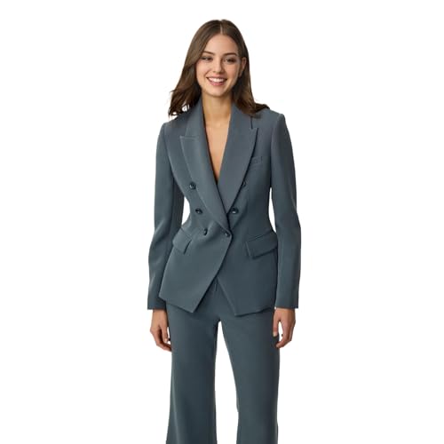 TIANMEI Womens Tuxedos 2 Piece Business Casual Suits for Women Double Breasted Pant Suits for Women Luxury Dressy Outfits3