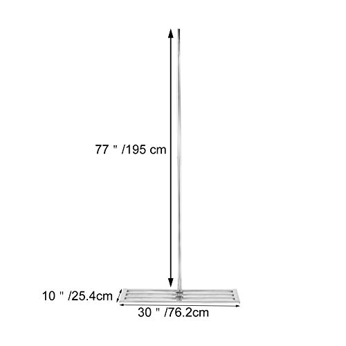 VEVOR Lawn Leveler Tool 30 x 10 in, Lawn Leveling Rake with 77 in Long Handle, Soil Leveling Tool Stainless Steel, Leveling Soil Dirt or Sand Ground Surface for Yard Garden Ground and Golf Lawn