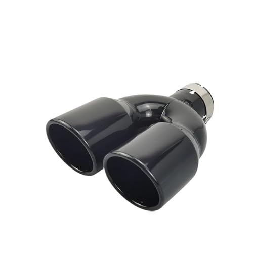 Puntas de escape de silenciador doble universal de acero inoxidable con entrada de 63 mm