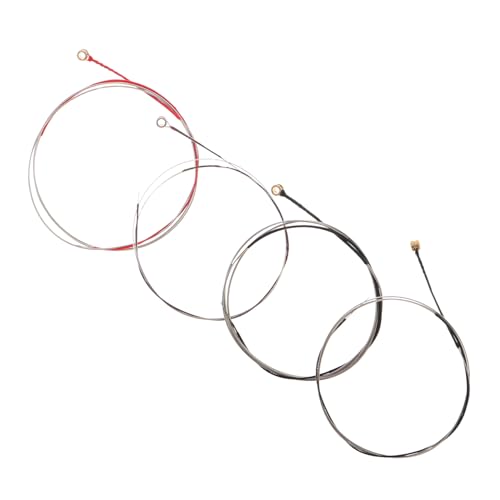 Totority 1/4 Size Violin Strings 4pcs Universal Set Diy Violin Repair Kit High Durability Easy Installation Accessories