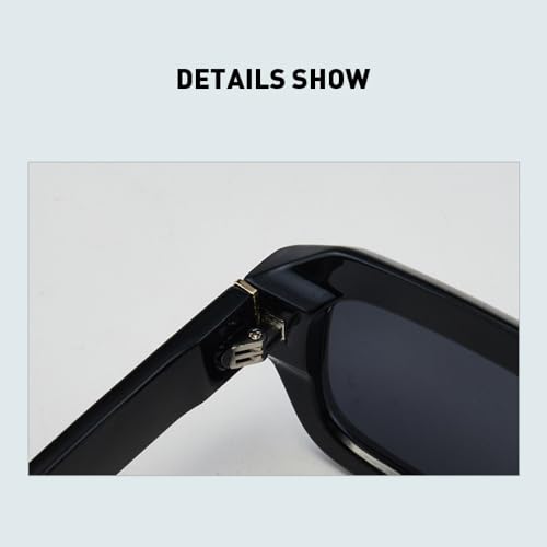 Fashion Polygon Rectangle Sunglasses Shades UV400 Women Retro Blue Green Men Sun Glasses2
