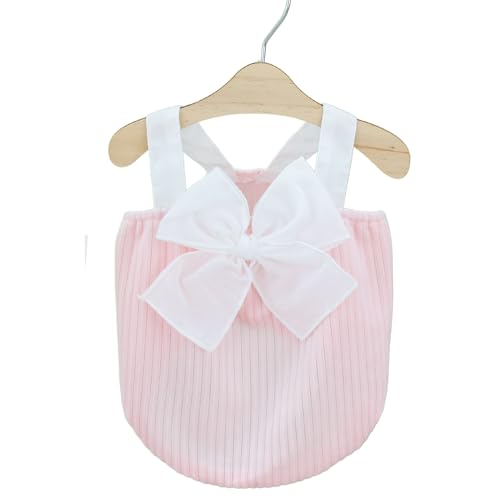 Summer Dog shirt Bow Decoration Pet Shirt Soft Breathable Dog Cotton T shirt for Small Medium Pet