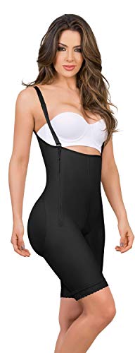 MARIAE Femme Shapewear Post Liposuccion Gaine Amincissante Lingerie Sculptante Bustier Ajustable Minceur Post Partum 9111 (m, Noire)
