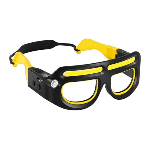 Sharplace Lampade Da Testa Da Campeggio in Plastica, Luminosità Regolabili, Occhiali per La Protezione Dei Meccanici LED, Per La Pesca Notturna, L'escursionismo, L'alpinismo, La Riparazione Dell'auto