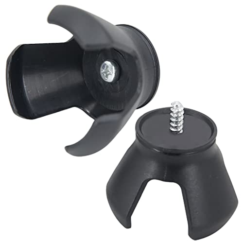 Jifeijidian 4Pcs Golf Ball Retrieve Putter Grip Ball Tool Suction Cup Picking Lightweight Durable Golf Ball Grabber Claw 3-Prong Sucker Tool Pick Up #TOP4