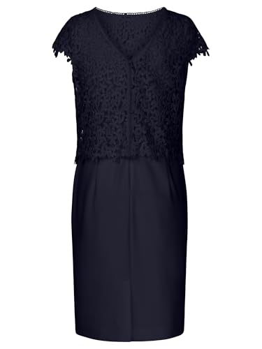 Robe de cocktail haut de gamme à veste dentelle florale - 2