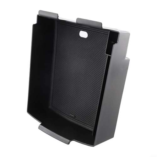 Trayneel Caja de almacenamiento para reposabrazos de consola central Hyundai Tucson 2025 2026, organizador interior de coche ABS negro para monedas, tarjetas, gafas de sol con diseño fácil de instalar