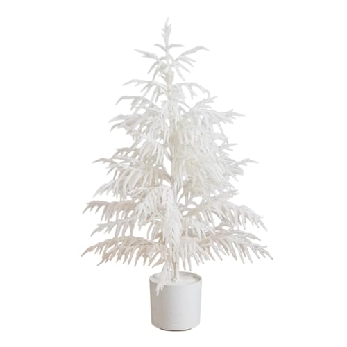 Nearly Natural 4ft Artificial Real Touch White Norfolk Island Pine