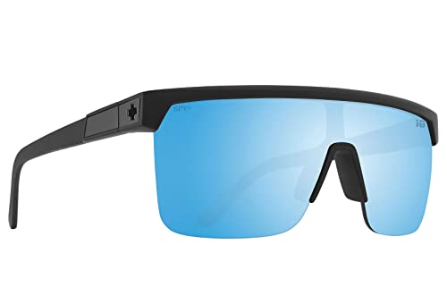 SPY Flynn 5050 Matte Black - Happy Boost Polar Ice Blue Mirror