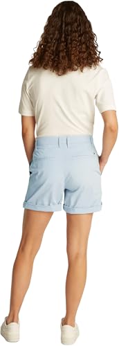 Tommy Hilfiger Short Chino Femme Mom Fit, Bleu (Breezy Blue), 40