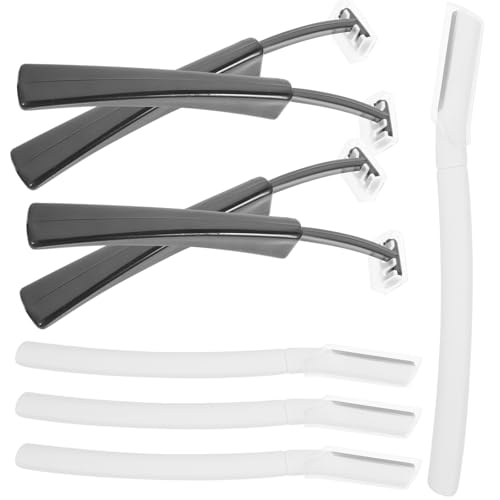 SMASOLO Eyebrow Trimmer and Dermaplane Razor 8Pcs Portable T-Shaped Face Razor for Women and Men Grooming Tool for Facial Hair Removal and Eyebrow Shaping