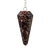 Amazing Gemstone Garnet Crystal Pendulum for Divination - Certified Dowsing Crystals and Healing Stones for Chakra Balancing and Meditation - Enhance Reiki Spiritual Growth with Healing Crystals