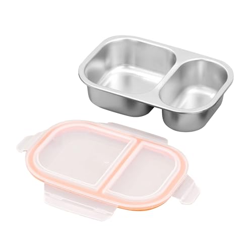 De Conservación De Alimentos Genérica | Acero Inoxidable Compartimentado,Contenedor De De Gota 800ml - Para Casa Escuela Picnic Al Aire Libre Familia Trabajo Viaje Diario