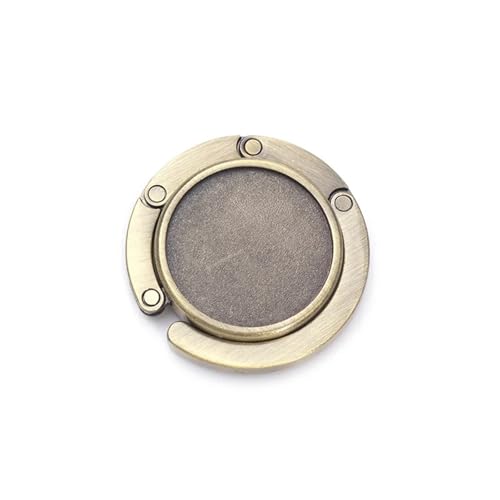 DSFIHJO Cuelga bolsos mesa Colgador de bolsos, gancho plegable, portátil, for llaves, mesa, ferretería, for viajes y almacenamiento al aire libre Soporte para bolsos de mano multiusos(Bronze)