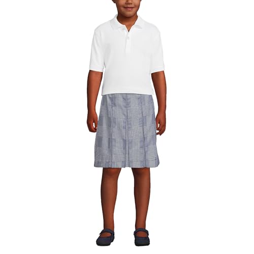 Lands' End School Uniform Kids Short Sleeve Interlock Polo Shirt3