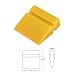 WINJUN 4 Pack - 2Inch Water Blade Vinyl Squeegee Windshield Wiper for Auto Vinyl Wraps Tool Window Tinting Kit Car Glass Clean Household Clean (Yellow)