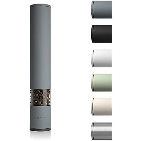 LARS NYSØM Salz Pfeffer Mühle Manuell groß mit einstellbarem Keramik-Mahlwerk Cover