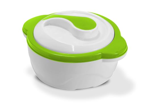 TELE WELT Thermoschüssel mit Deckel, grün...