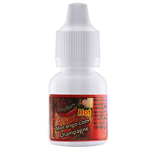 Oléo Unissex com Efeito Que Aquece Aroma Morango com Champagne 8ml